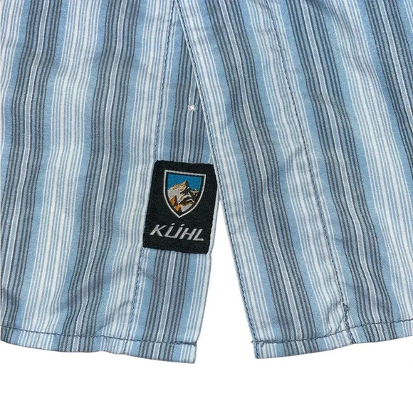 KÜHL Performance Shirt Blue Stripe, Men’s Size Medium - Picture 7 of 9